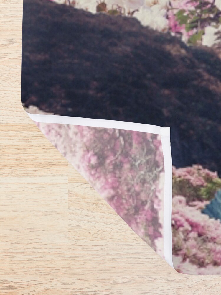 Alternate view of My World Blossomed when I Loved You Shower Curtain