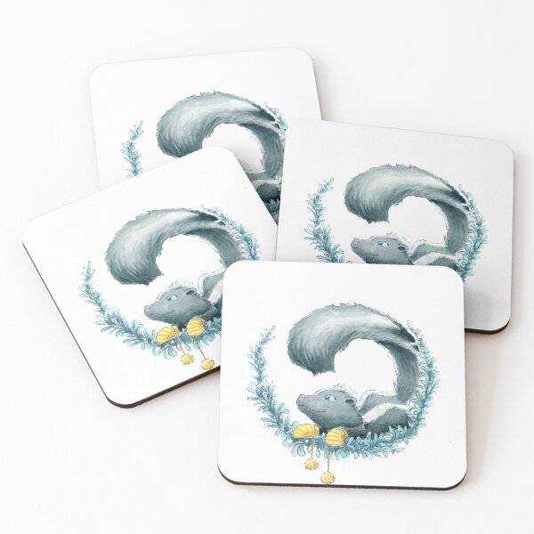 Item preview, Woodland Wreaths - skunk designed and sold by aredblush.