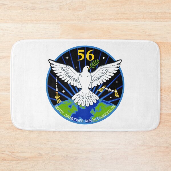 Item preview, ISS Expedition 56 Flight Crew Patch designed and sold by Nikki SpaceStuffPlus.
