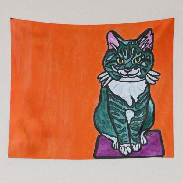 Item preview, Large Mischief Book Cat designed and sold by Amanda A. Anthony.