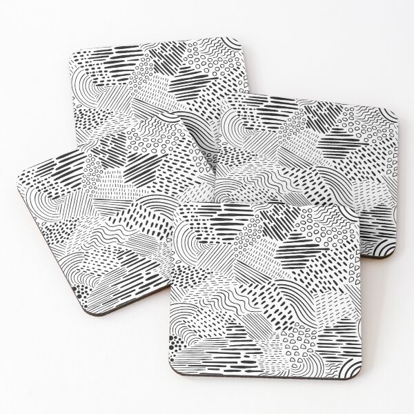 Item preview, Hand Drawn Lines Circles Pattern Design designed and sold by brandygwen.