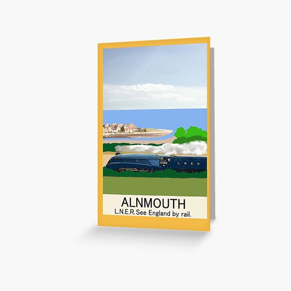 Alnmouth Poster Greeting Card