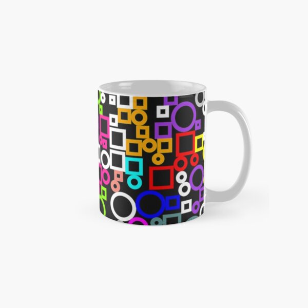Happy Circles and Squares Classic Mug
