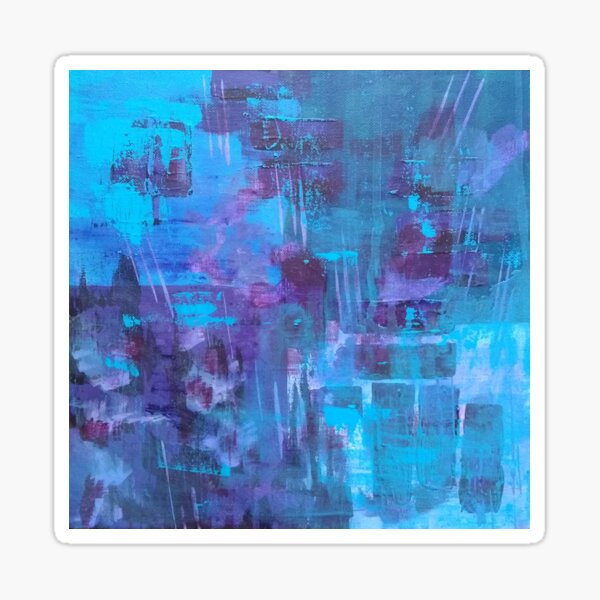 Blue One - original artwork by Katherine Clarke Sticker