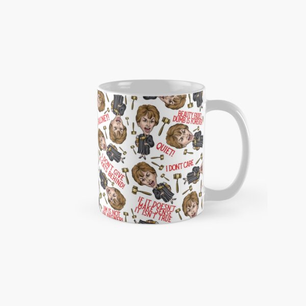 White Judge Judy Print Classic Mug
