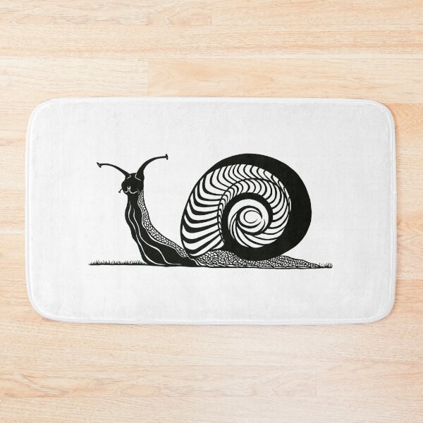 Item preview, Snail in Grass | Mollusk Design designed and sold by Monochromatics by Corie Mae Dark.