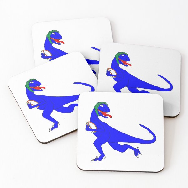 Item preview, Rugby Velociraptor designed and sold by Liz Whiteman Smith.