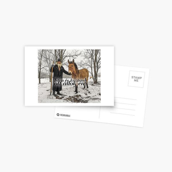 Isten és köztem ott állok én #2 Postcard