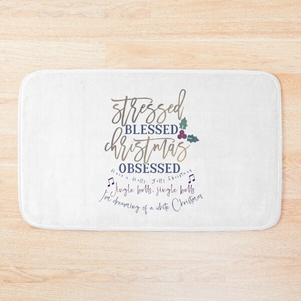 Item preview, Stressed, Blessed Christmas Song Obsessed Quote designed and sold by motivateme.
