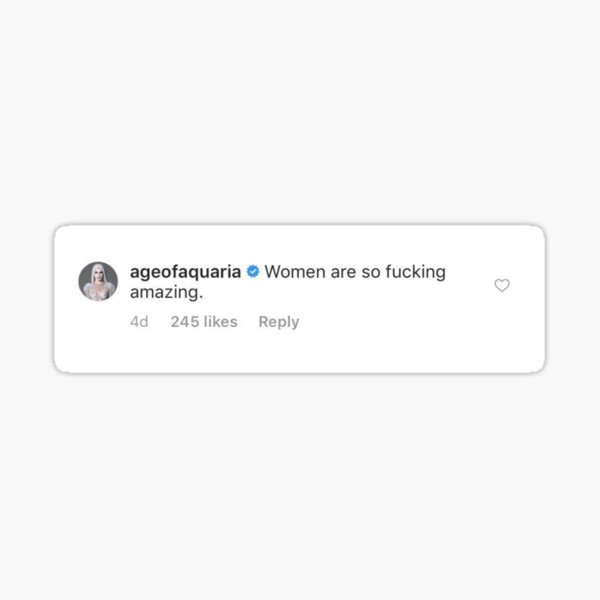 Aquaria women are amazing Sticker