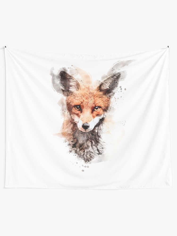 "Fox" Tapestry by GeoffBeattie Redbubble