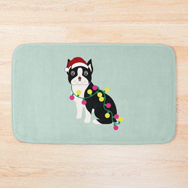 Holiday Dog Bath Rug