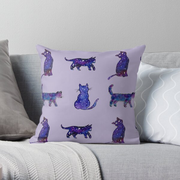 Magical Cat Art Throw Pillow