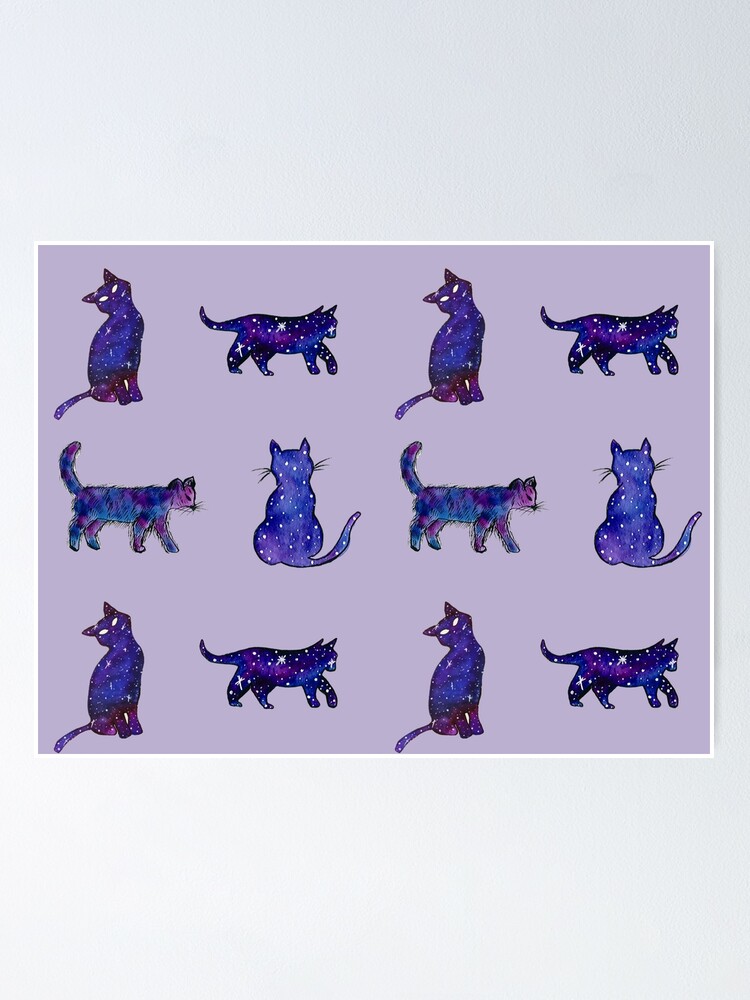 Alternate view of Magical Cat Art Poster