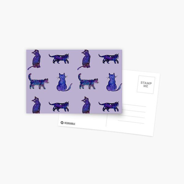 Magical Cat Art Postcard
