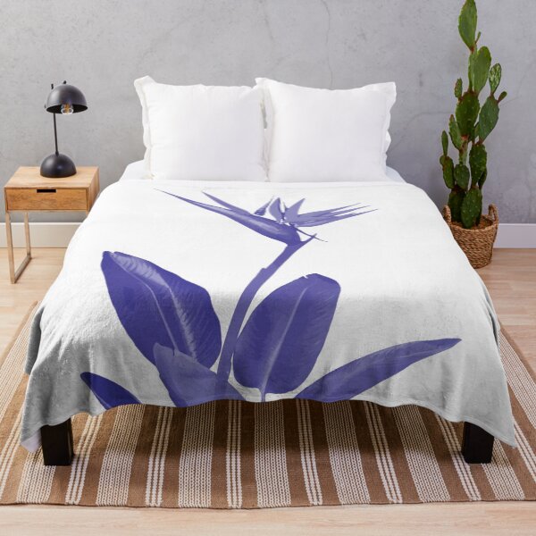 Item preview, Indigo Blue Bird of Paradise Tropical Flower Art designed and sold by HotHibiscus.