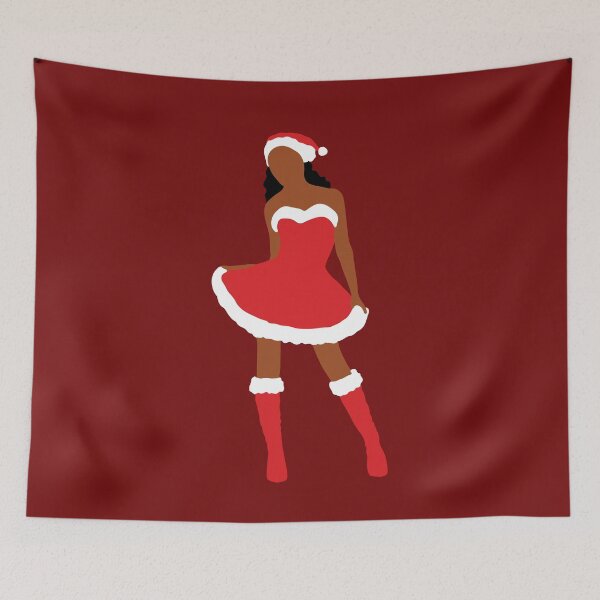 Item preview, Sexy Mrs. Black African American Mrs. Claus Suit designed and sold by blackartmatters.