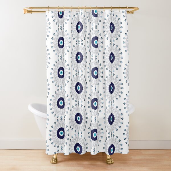 Shannon Resin Shower Curtain Hooks- Set of 12- Decorative Rust Resistant Bath HO