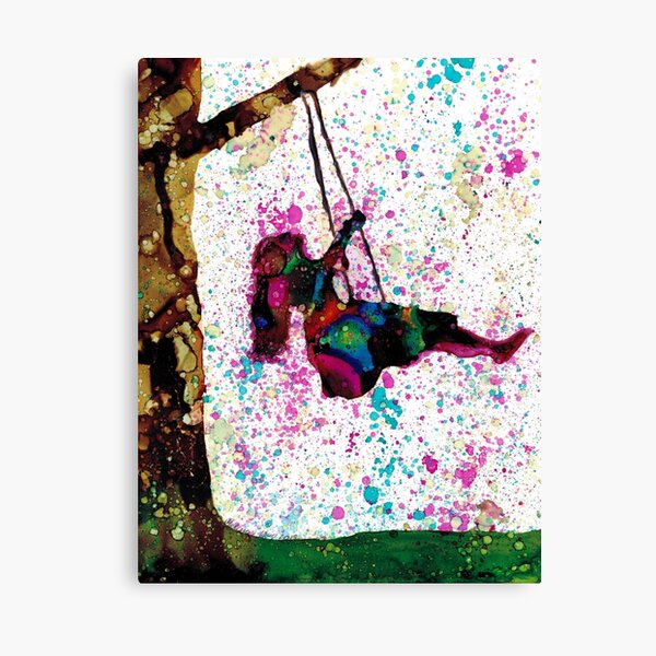Freedom: Original Alcohol Ink Painting Canvas Print