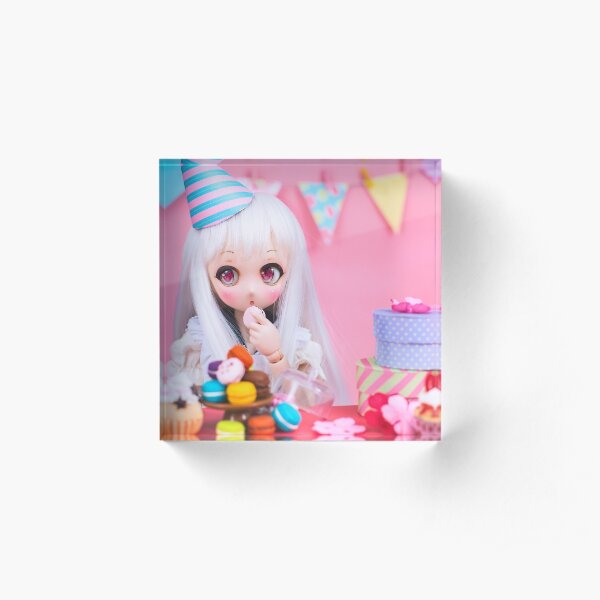 Caught red handed · Nebula Acrylic Block