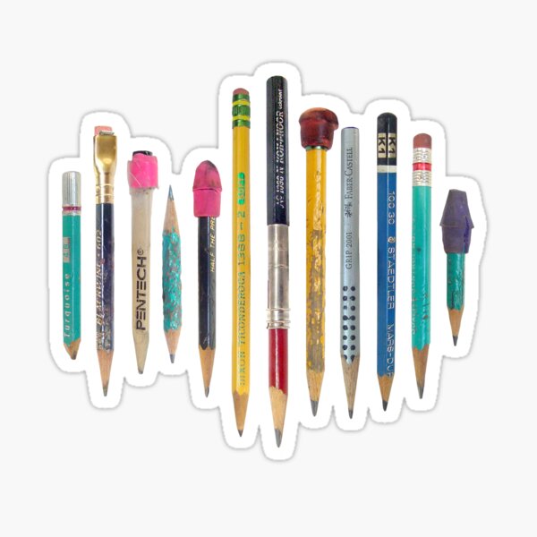 Old Pencils Sticker