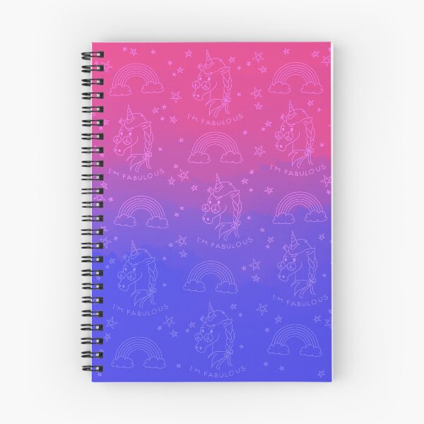 Item preview, I’m fabulous! Bi pride unicorns pattern flag - watercolor  designed and sold by Chiara Filincieri.