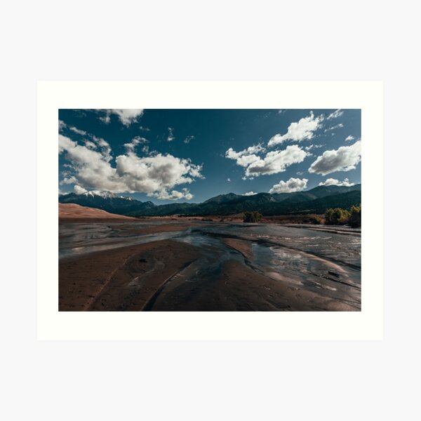 Pulsating River at the Great National Sand Dunes Art Print