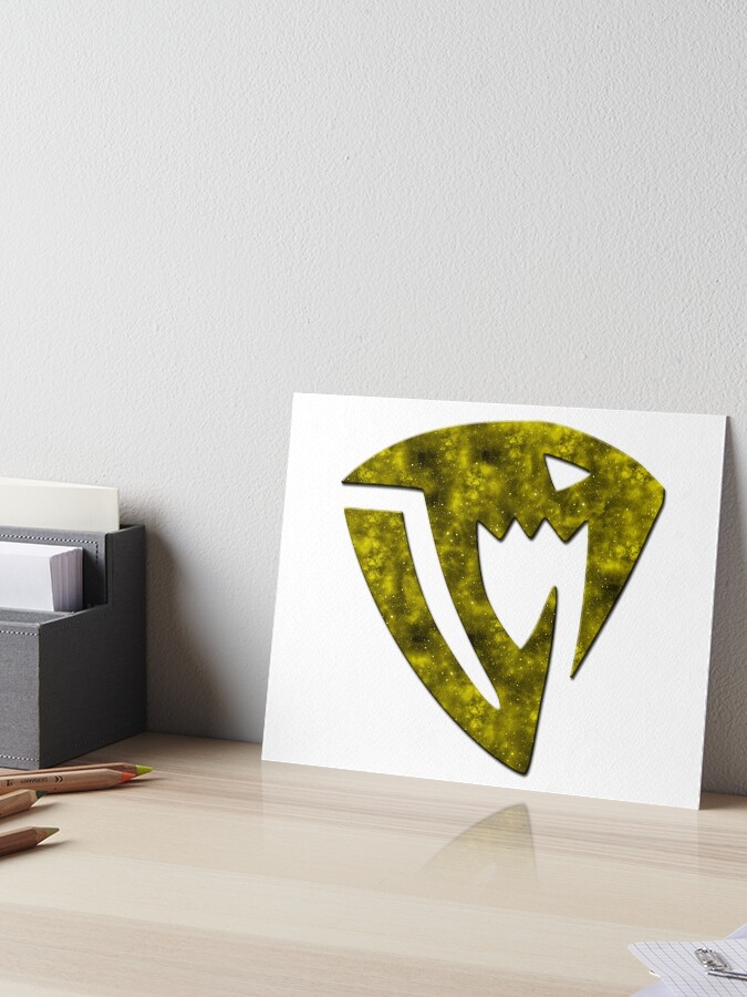 Fairy Tail Sabertooth Guild Logo Galaxy Design Art Board Print By Kamurata Redbubble