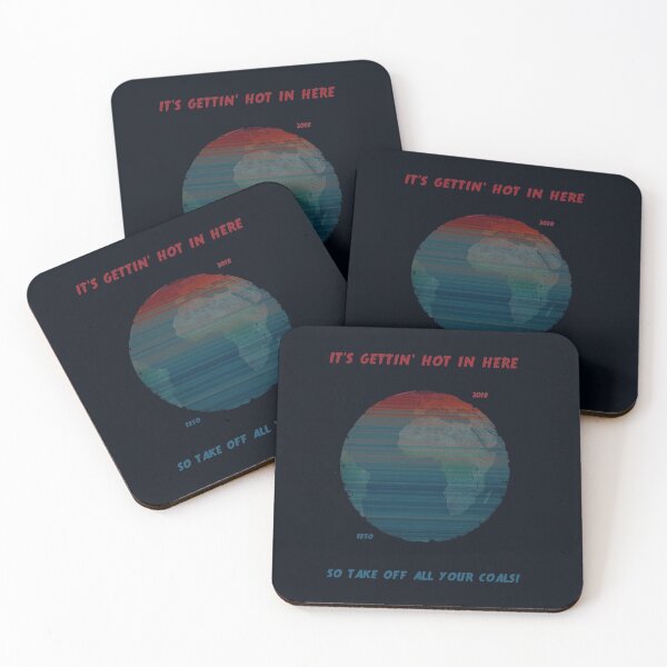 Item preview, It's Gettin' Hot In Here So Take Off All Your Coals - Global Warming Stripes / Climate Change designed and sold by remove-rf.