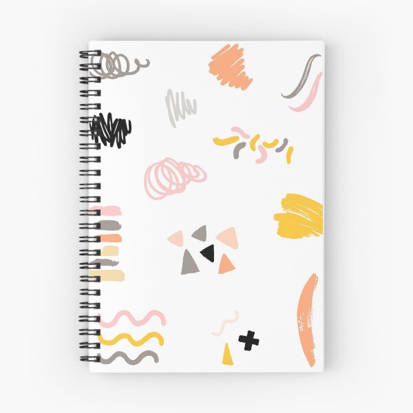 Item preview, Pink Gold Black Grey Hand Drawn Abstract Illustrations II designed and sold by brandygwen.