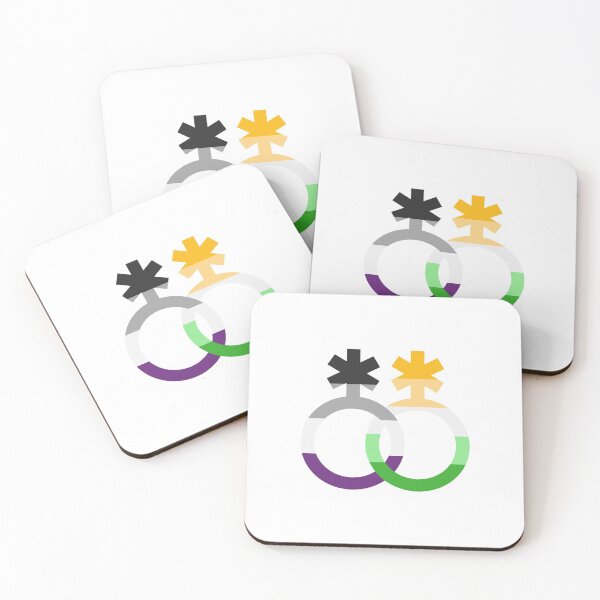 Item preview, nblnb & ace, interlocking symbols with asexual and enbian flags designed and sold by Skyler Orion X.