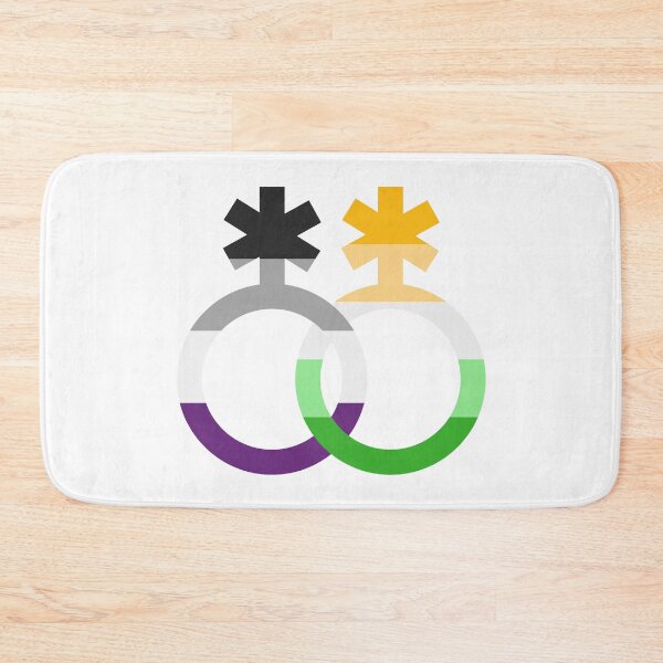 Item preview, nblnb & ace, interlocking symbols with asexual and enbian flags designed and sold by Skyler Orion X.