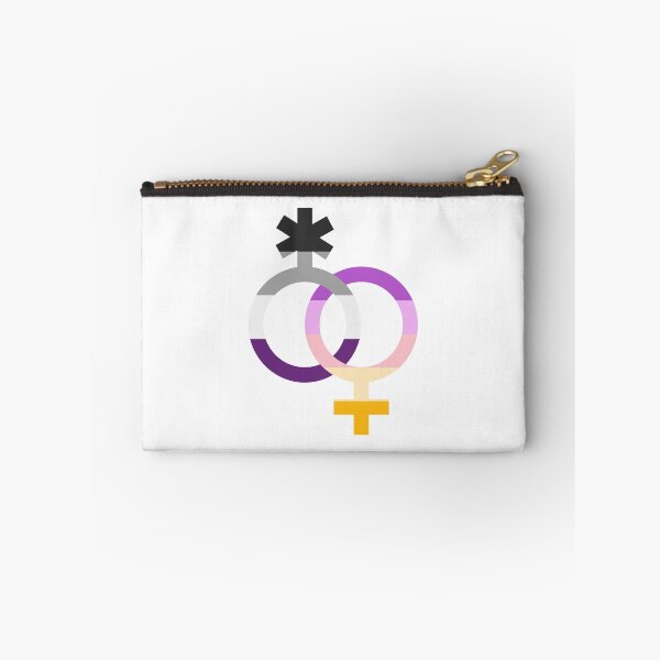 Item preview, nblw & ace, interlocking symbols with asexual and trixic flags designed and sold by Skyler Orion X.