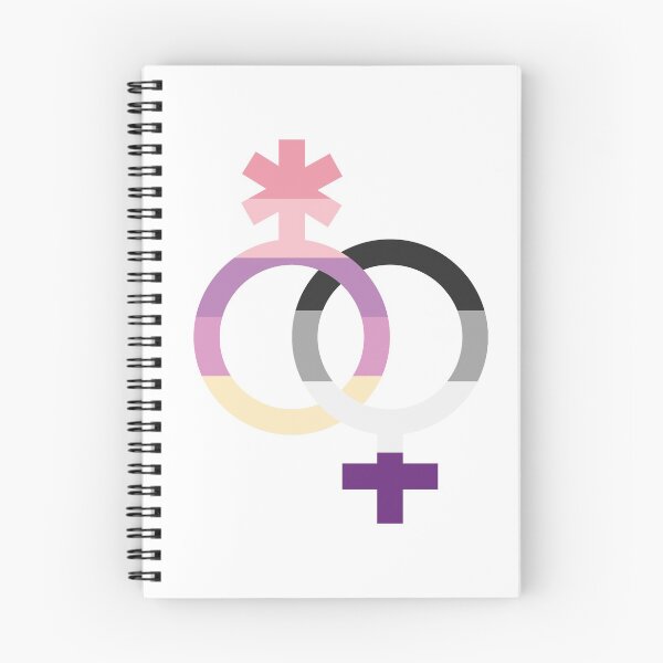Item preview, wlnb & ace, interlocking symbols with asexual and asterian flags designed and sold by Skyler Orion X.