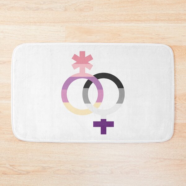 Item preview, wlnb & ace, interlocking symbols with asexual and asterian flags designed and sold by Skyler Orion X.