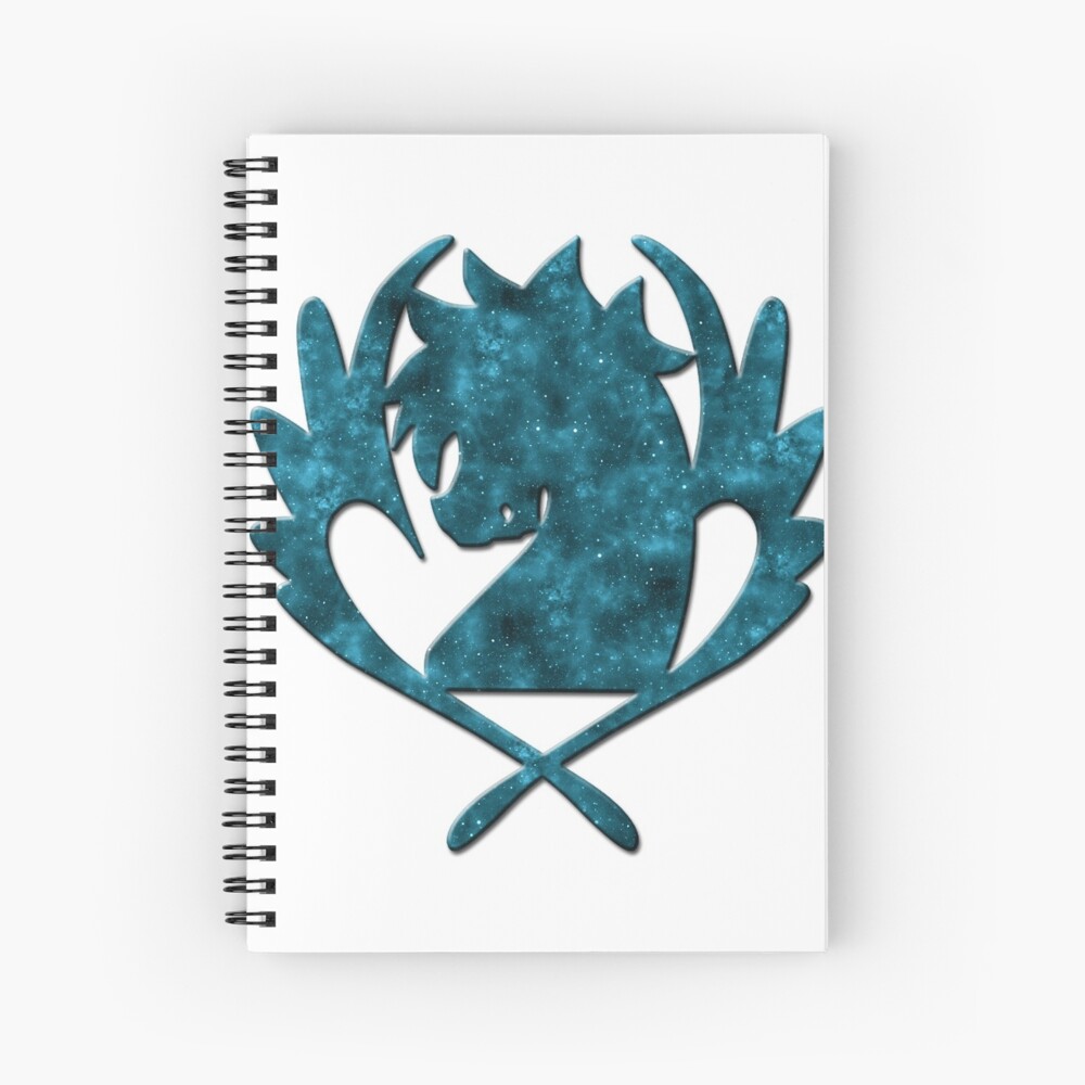 Fairy Tail Blue Pegasus Guild Logo Galaxy Design Hardcover Journal By Kamurata Redbubble