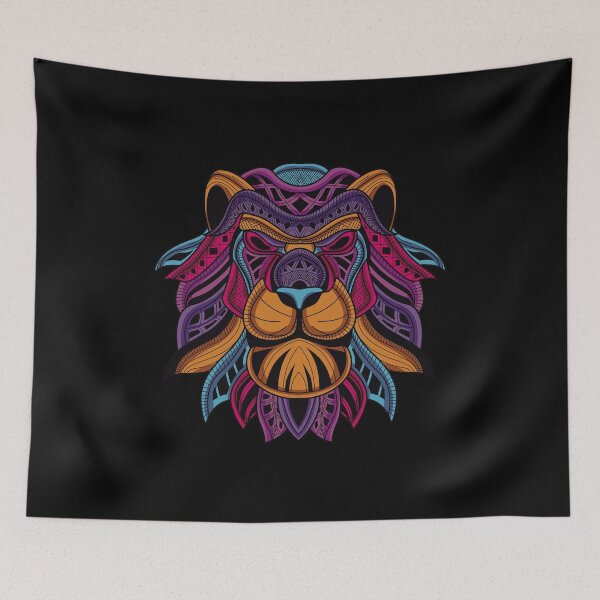 Item preview, Colorful Lion Head designed and sold by roseglasses.