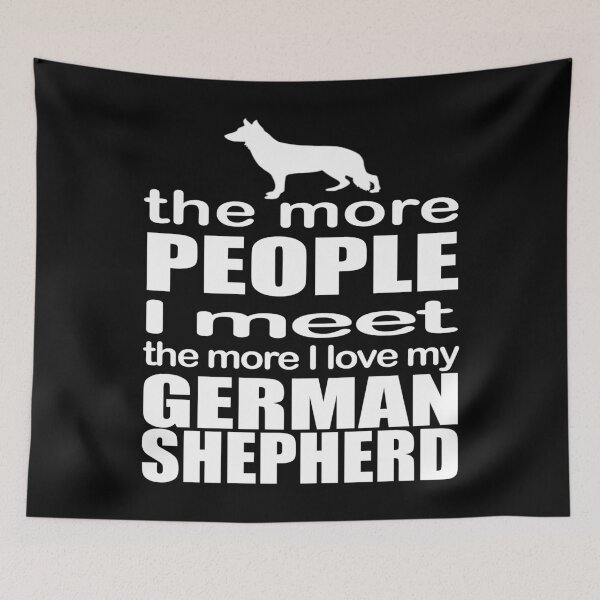 Item preview, The More People I meet The More I love my German Shepherd  - Christmas And Birthday Gift Ideas For Dog Lovers designed and sold by ASClothDesign.