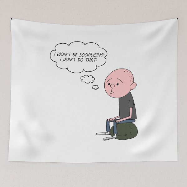 Item preview, Karl Pilkington - I Won't Be Socialising, I Don't Do That designed and sold by RafikCreations.