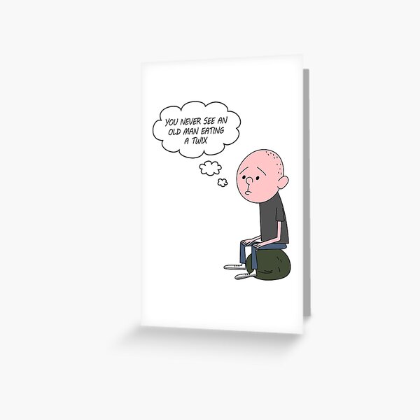 Item preview, Karl Pilkington - You Never See An Old Man Eating A Twix designed and sold by RafikCreations.