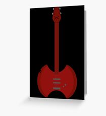 guitar axe Greeting Card