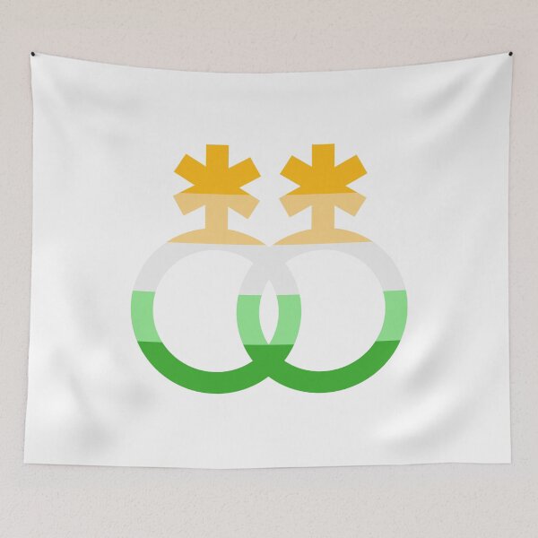 Item preview, nblnb, interlocking symbols with enbian flag designed and sold by Skyler Orion X.
