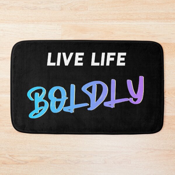 Item preview, Live Life Boldly Quote designed and sold by MotivationFlow.