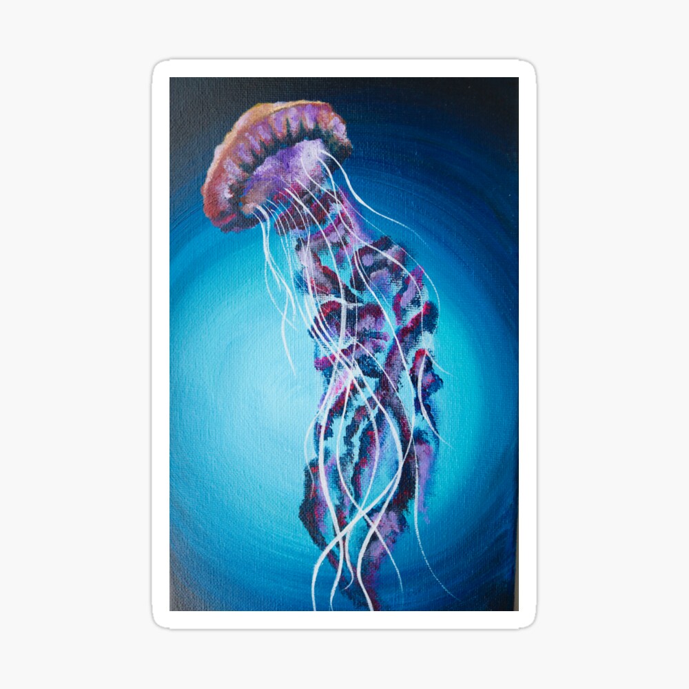 jellyfish acrylic painting