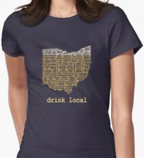 Drink Local - Ohio Beer Shirt Women's Fitted T-Shirt