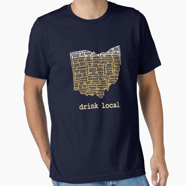 Item preview, Drink Local - Ohio Beer Shirt designed and sold by uncmfrtbleyeti.