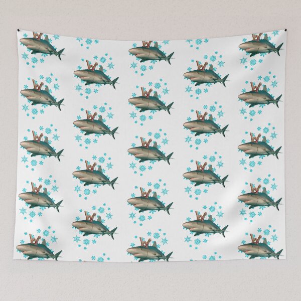 Item preview, Happy Holidays Reindeer Shark designed and sold by Caitlin Chock.