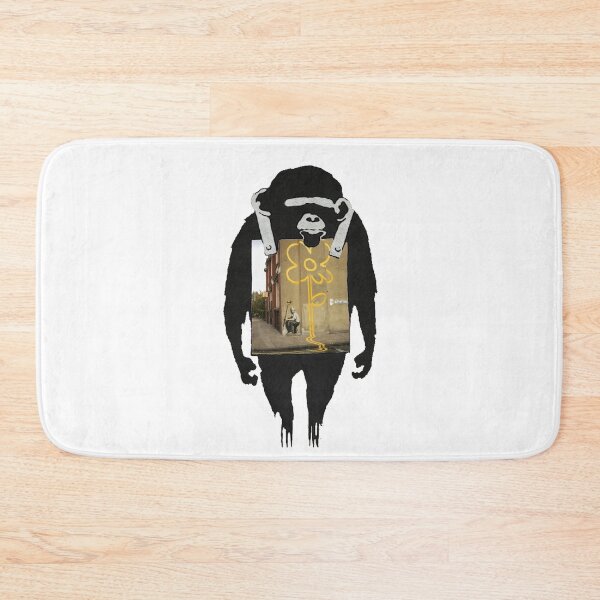 Item preview, Banksy - Chimpanzee Yellow Flower designed and sold by RafikCreations.