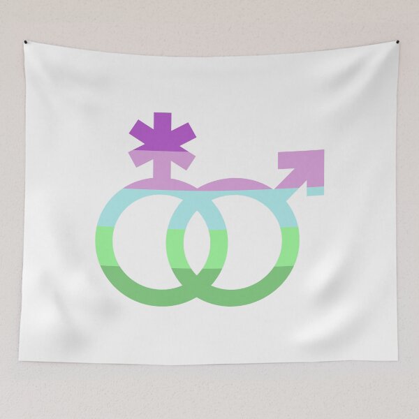Item preview, nblm, interlocking symbols with toric flag designed and sold by Skyler Orion X.