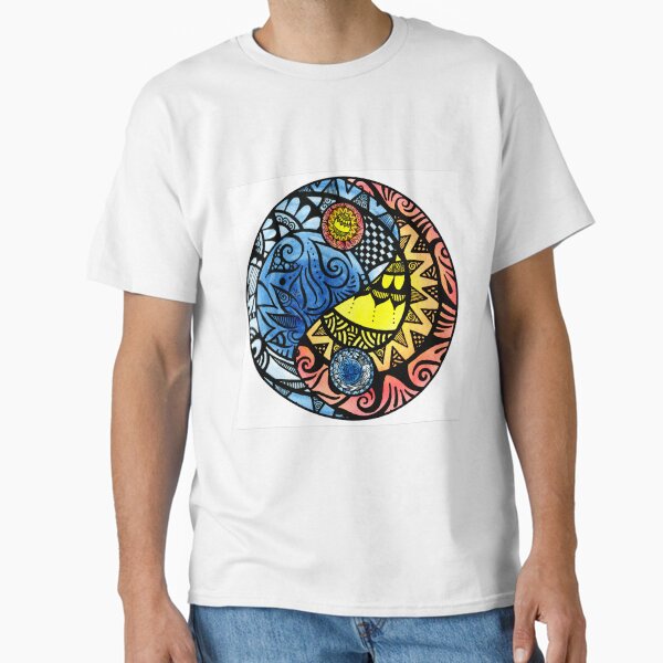 Yin Yang Fire and Ice Tangle Classic T-Shirt